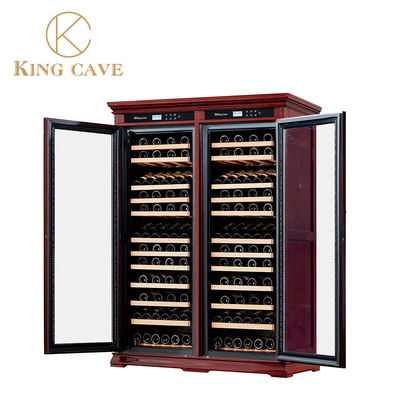Buon prezzo Cooler di vino in legno personalizzabile con spazio di archiviazione super grande e schermo LCD / LED in linea