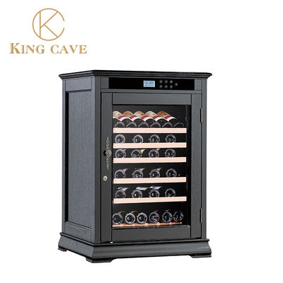 Buon prezzo Vini neri personalizzati frigorifero Wine Cooler 48 bottiglie Porta di vetro in linea