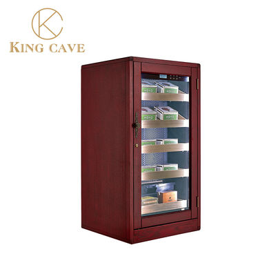 Buon prezzo Controllo tattile in legno di lusso Display di sigaro elettrico chiudibile Humidor Cantina di vino Humidor in linea
