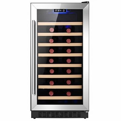 Buon prezzo Metal Shelving Wine Cooler Cabinet with Locking Door and Touch Control in linea