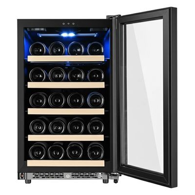 Buon prezzo Modern Touch Control Wine Cooler Cabinet with Hinged Door and Metal Shelving Material in linea