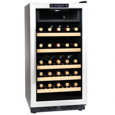 Buon prezzo High Capacity Wine Cooler Cabinet 286 Lbs Touch Control Locking Door for Wine Collection Display in linea