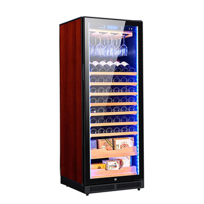 Buon prezzo Cooler da cucina in legno massello con illuminazione a LED e pannello di controllo digitale touch in linea