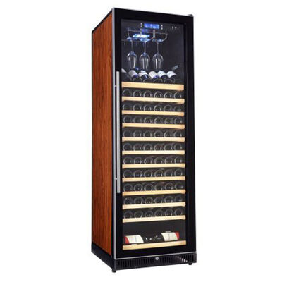 Buon prezzo Gabinetto di raffreddamento del vino con porta di vetro a controllo della temperatura digitale e illuminazione interna a LED in linea