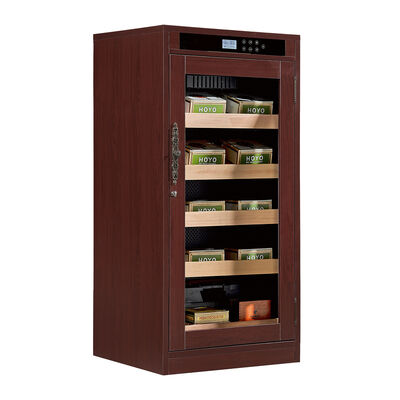 Buon prezzo Armadio umidificatore digitale per sigari in legno premium con ripiani regolabili, funzionamento silenzioso inferiore a 42 dB e illuminazione interna a LED in linea