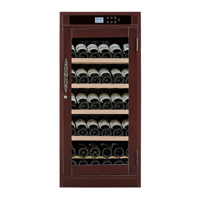 Buon prezzo Gabinetto per il raffreddamento del vino con controllo della temperatura preciso con porta di vetro protetta dagli UV e raffreddamento termoelettrico in linea