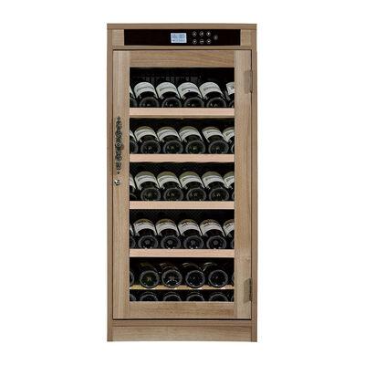 Buon prezzo Cantinetta Refrigerante in Legno con Controllo Digitale della Temperatura, Ripiani Regolabili e Porta Bloccabile in linea