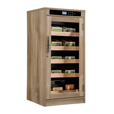 Buon prezzo Armadio Umidificatore Premium per Sigari in Cedro Spagnolo con Controllo Digitale del Clima e Sigillo Ermetico in linea