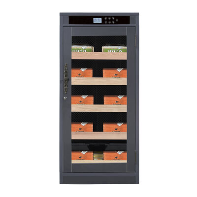 Buon prezzo Raffinato Refrigeratore per Sigari Humidor con Pannello di Controllo Digitale Intelligente e Porta a Doppio Vetro Temperato in linea