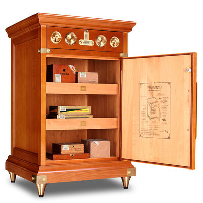 Buon prezzo Controllo climatico di precisione Cigar Cooler di legno massello Umidor Cabinet in linea