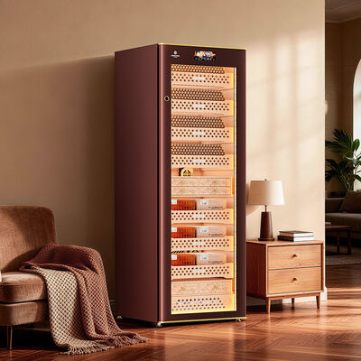 Buon prezzo Controllo climatico intelligente Cisterna di cedro spagnola Cigar Cooler Umidificatore in linea