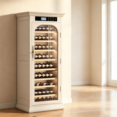 Buon prezzo Moderno frigorifero per vino in legno massello con controllo costante dell'umidità della temperatura in linea