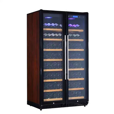 Buon prezzo Scatole di finitura in legno con doppia zona e doppio vetro in linea